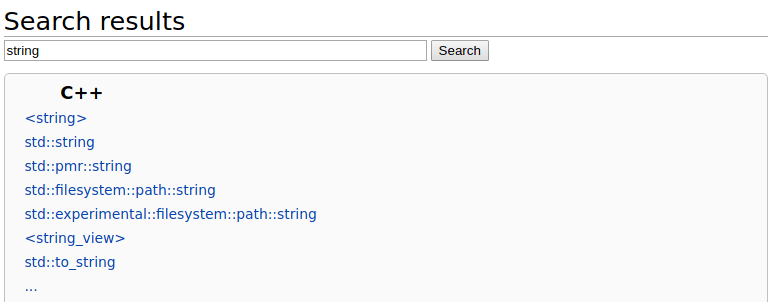 string search